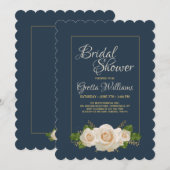 Invitation des Roses de crème (Devant / Derrière)