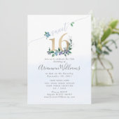 Invitation des Roses de la Paeony blue (Debout devant)