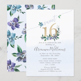 Invitation des Roses de la Paeony blue