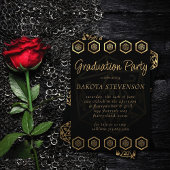 Invitation Dés RPG | Gold Imaginaire Tabletop Gamer Graduatio