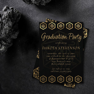 Invitation Dés RPG   Gold Imaginaire Tabletop Gamer Graduatio