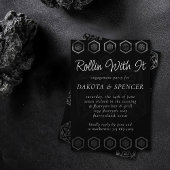 Invitation Dés RPG | Joueur de rôle Retro Old School Tablett