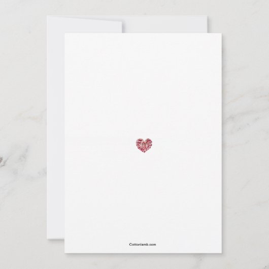 Invitation des rubans de Valentine (Dos)