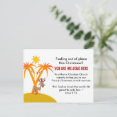 Invitation des services de l'église de Noël (Debout devant)