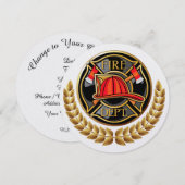 Invitation des services d'incendie (Devant / Derrière)