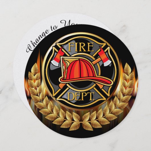 Invitation des services d'incendie (Devant / Derrière)