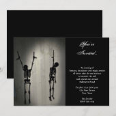 Invitation Des squelettes Déplaisants accrochés à un parti d' (Devant / Derrière)