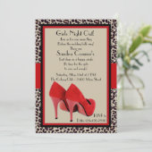 Invitation des talons de fille (léopard) (Debout devant)