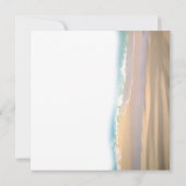 Invitation Des tongs sur l'invitation à se marier sur la plag (Dos)