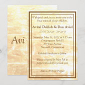 Invitation des traditions d'or (Devant / Derrière)