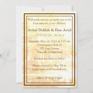 Invitation des traditions d'or