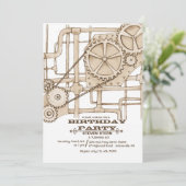 Invitation des tuyaux et des engrenages (Debout devant)