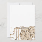 Invitation des tuyaux et des engrenages (Dos)