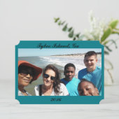 Invitation des vacances de l'année prochaine (Debout devant)