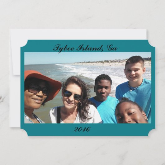 Invitation des vacances de l'année prochaine (Devant)