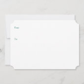 Invitation des vacances de l'année prochaine (Dos)