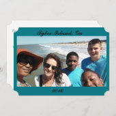 Invitation des vacances de l'année prochaine (Devant / Derrière)