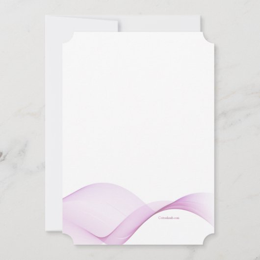 Invitation des vagues roses (Dos)