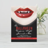 Invitation des vampires d'Halloween (Debout devant)