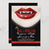 Invitation des vampires d'Halloween (Devant / Derrière)