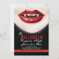 Invitation des vampires d'Halloween
