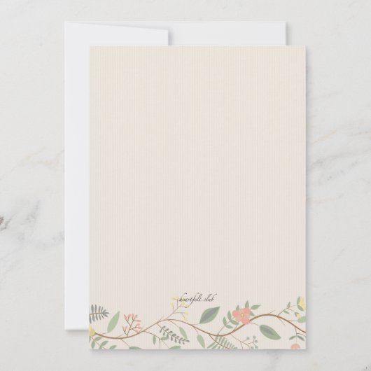 Invitation des vignes printanières (Dos)