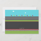 Invitation des voitures de course (Dos)