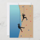 Invitation d'escalade de mur de fête (Dos)