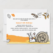 Invitation d'escargot d'automne (Devant)