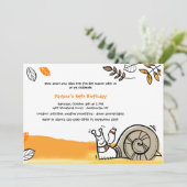 Invitation d'escargot d'automne (Debout devant)