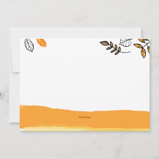 Invitation d'escargot d'automne (Dos)