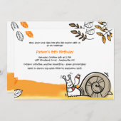 Invitation d'escargot d'automne (Devant / Derrière)