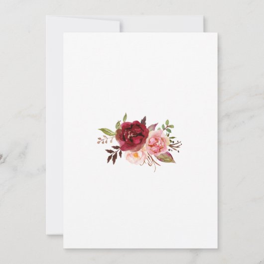 Invitation Désenregistrer les dates mariage date changer mars (Dos)