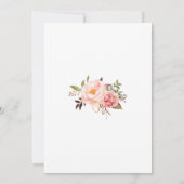 Invitation Désenregistrer les dates mariage date changer rose (Dos)