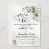 Invitation Désenregistrer les dates mariage date modifier euc (Devant)