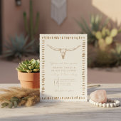 Invitation Desert Boho Cowboy Wedding