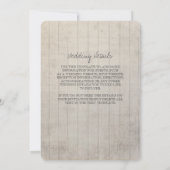 Invitation Desert Cactus Flower Wood Aquarelle w Détails (Dos)