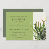 INVITATION DÉSERT CACTUS GRANDE CÉRÉMONIE D'OUVERTURE EN COUL (Devant / Derrière)