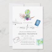 Invitation Desert Cactus Succulents Miss à Mme Fête des marié (Devant)