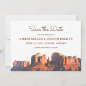 Invitation Desert Chic Sedona Enregistrer La Date (Devant)