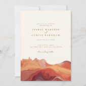 Invitation Desert Colours Terracotta Sud-Ouest Mariage (Devant)