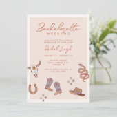 Invitation Desert Cowgirl Bachelorette Weend (Debout devant)