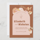 Invitation Désert de Boho minimal moderne | Terra Costa (Devant)