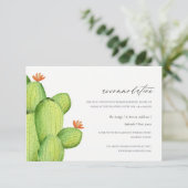 INVITATION DÉSERT DE COULEUR D'EAU CACTUS LOGEMENT FLEURS (Debout devant)
