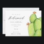 INVITATION DÉSERT DE COULEUR D'EAU VERTE CACTUS FLEURS BRIDES<br><div class="desc">Si vous avez besoin d'une personnalisation ou d'autres éléments correspondants,  n'hésitez pas à me contacter à l'adresse yellowfebstudio@gmail.com</div>
