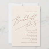 Invitation Désert de Whimsical | Bachelorette beige (Devant)