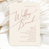 Invitation Désert de Whimsical | Brunch Mariage beige