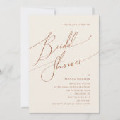 Invitation Désert de Whimsical | Fête des mariées beige (Devant)