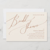 Invitation Désert de Whimsical | Fête des mariées horizontale (Devant)