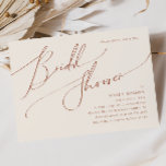 Invitation Désert de Whimsical | Fête des mariées horizontale<br><div class="desc">Ce désert fantaisiste | beige horizontale invitation à la douche nuptiale est parfait pour votre simple douche nuptiale rustique occidentale beige et terre cuite. La palette de couleurs de saumons neutres est vintage au sud-ouest avec une touche rétro moderne. Le script est une délicate calligraphie minimaliste manuscrite qui est assez...</div>